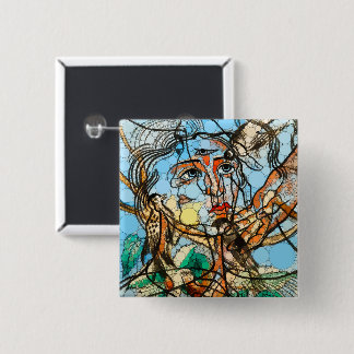 Badge Carré 5 Cm Tarin, points d'infini par Francis Picabia
