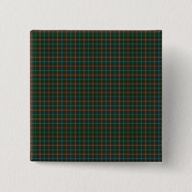 Badge Carré 5 Cm tartan du Manitoba (Devant)