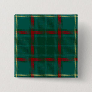 Badge Carré 5 Cm Tartan irlandais du comté d'Armagh