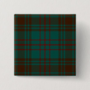 Badge Carré 5 Cm Tartan irlandais du comté de Dublin