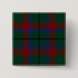 Badge Carré 5 Cm Tartan irlandais du comté de Mayo