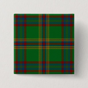 Badge Carré 5 Cm Tartan irlandais du comté de Westmeath