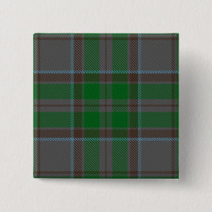 Badge Carré 5 Cm Tartan irlandais du comté de Wicklow