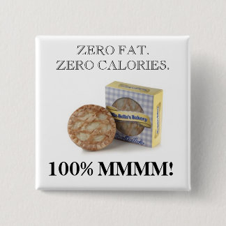 Badge Carré 5 Cm Tarte aux pommes chaude