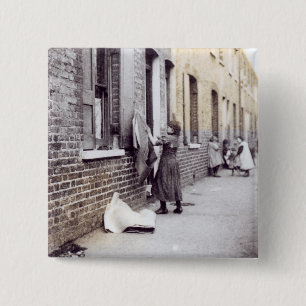 Badge Carré 5 Cm Taudis de Londres