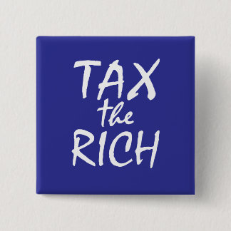 Badge Carré 5 Cm Taxes sur les riches