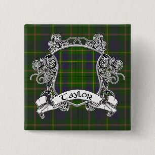 Badge Carré 5 Cm Taylor Tartan Shield