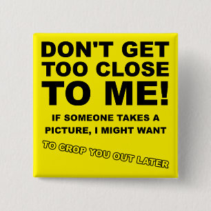 Badge Carré 5 Cm Te Découper Plus Tard Drôle Bouton Épingle