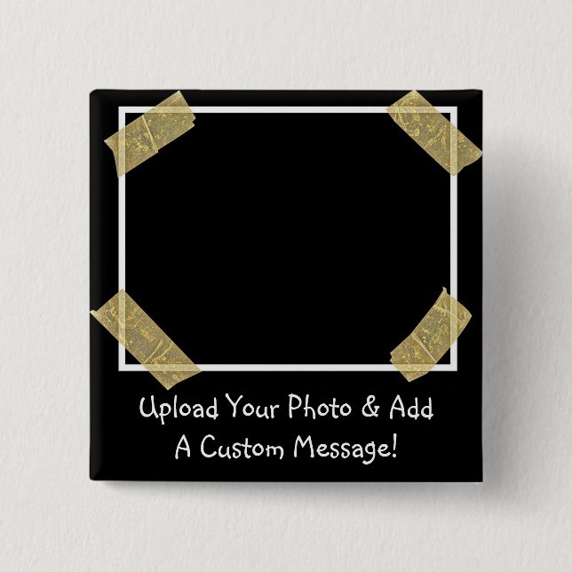 Badge Carré 5 Cm Téléchargez une photo et ajoutez un message person (Devant)