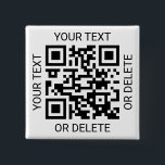 Badge Carré 5 Cm Téléchargez votre code QR Simple Website ou applic<br><div class="desc">Partagez tout site Web ou application de paiement avec un bouton de carré de code QR scannable personnalisé. Tout le libellé de ce modèle est simple à personnaliser ou à supprimer, et l'image peut être remplacée par votre code QR, logo ou photo. Les couleurs et les styles de police sont...</div>