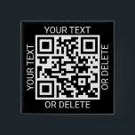 Badge Carré 5 Cm Téléchargez votre QR Code Moderne site Web ou numé<br><div class="desc">Partagez tout site Web ou application de paiement avec un bouton de carré de code QR scannable personnalisé. Tout le libellé de ce modèle est simple à personnaliser ou à supprimer, et l'image peut être remplacée par votre code QR, logo ou photo. Les couleurs et les styles de police sont...</div>