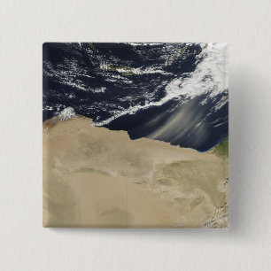 Badge Carré 5 Cm Tempête de poussière en Egypte