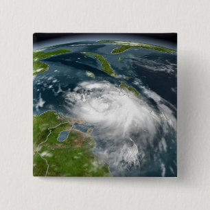 Badge Carré 5 Cm Tempête tropicale Dennis