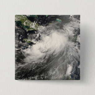 Badge Carré 5 Cm Tempête tropicale Gustav en mer des Caraïbes
