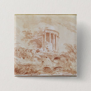 Badge Carré 5 Cm Temple du Sybil chez Tivoli