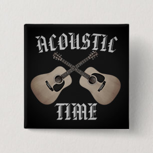 BADGE CARRÉ 5 CM TEMPS ACOUSTIQUE