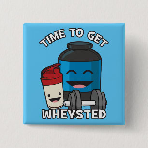 Badge Carré 5 Cm Temps Pour Se Faire Jouer - Entraînement Drôle De