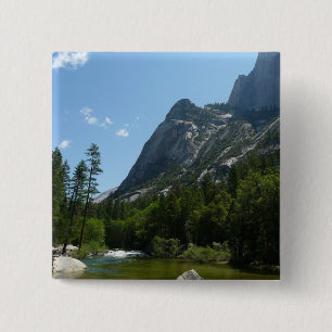 Badge Carré 5 Cm Tenaya Creek dans le parc national de Yosemite