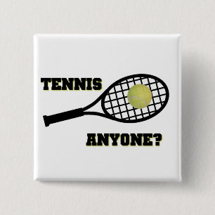 Badge Carré 5 Cm Tennis n'importe qui ?