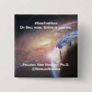 Badge Carré 5 Cm Terminer le bouton de canular par RoseWrites