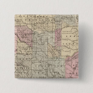 Badge Carré 5 Cm Terre indien