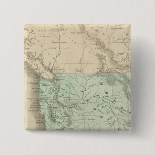 Badge Carré 5 Cm Territoire de l'Oregon