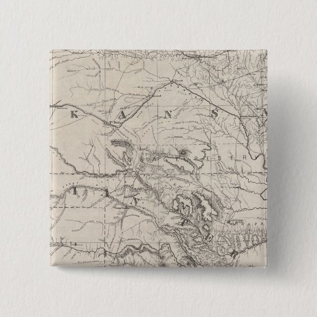 Badge Carré 5 Cm Territoire indien (Devant)