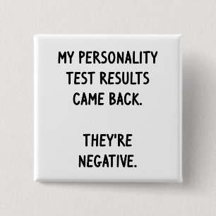 Badge Carré 5 Cm Test de personnalité