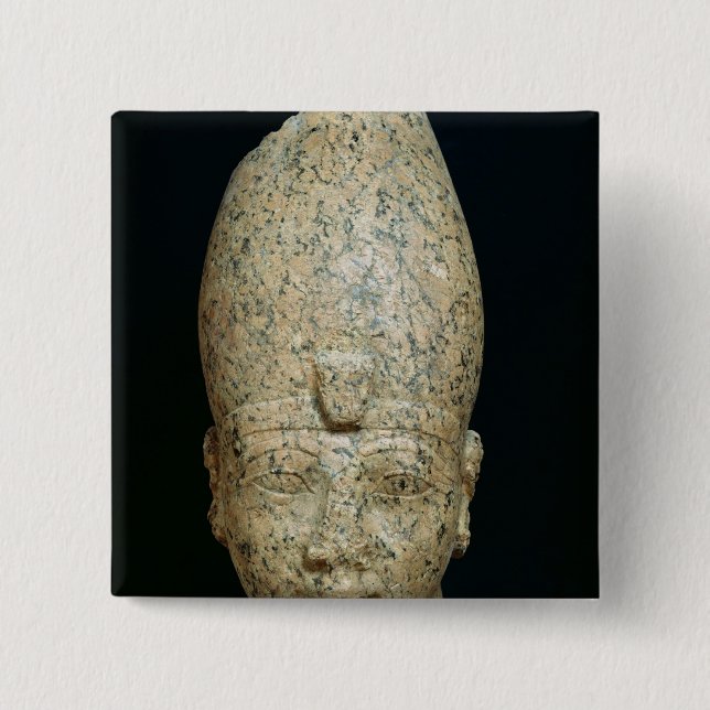Badge Carré 5 Cm Tête de Hatshepsut (Devant)
