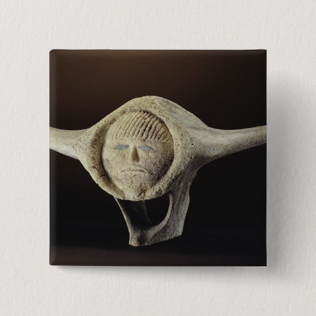 Badge Carré 5 Cm Tête de Janus, de cap Dorset (Devant)