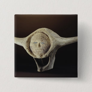 Badge Carré 5 Cm Tête de Janus, de cap Dorset