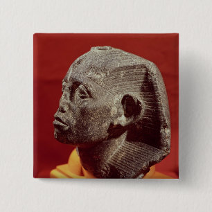 Badge Carré 5 Cm Tête de Sesostris III, de Medamud près