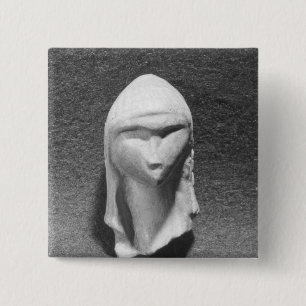 Badge Carré 5 Cm Tête d'une femme connue sous le nom de Vénus de