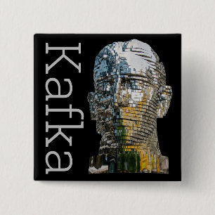 Badge Carré 5 Cm Tête Kafka