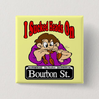 Badge Carré 5 Cm Têtes Sucées Sur Bourbon St