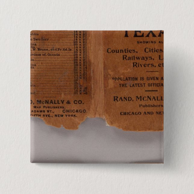 Badge Carré 5 Cm Texas 5 (Devant)