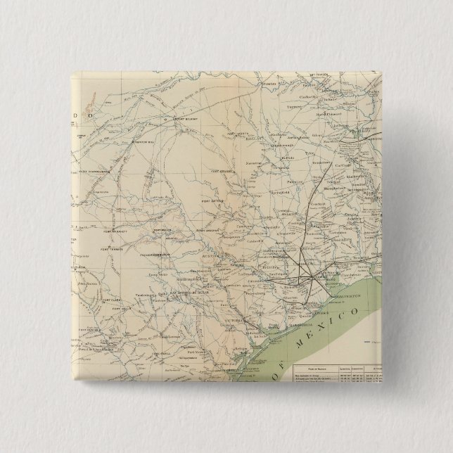 Badge Carré 5 Cm Texas, pt de NM (Devant)