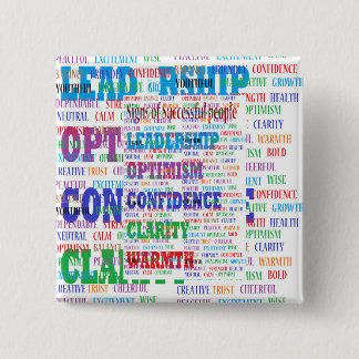 Badge Carré 5 Cm Texte de motivation époustouflant pour le succès