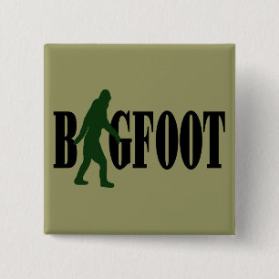 Badge Carré 5 Cm Texte et graphique squatté vert
