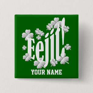 Badge Carré 5 Cm Texte irlandais drôle