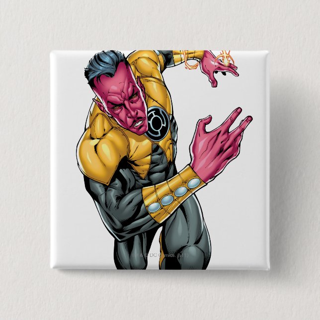 Badge Carré 5 Cm Thaal Sinestro 8 (Devant)
