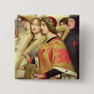 Badge Carré 5 Cm Thanksgiving