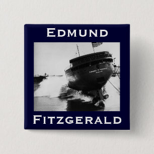 Badge Carré 5 Cm The Edmund Fitzgerald