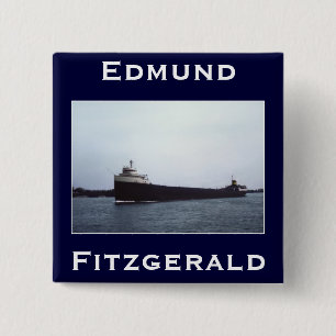 Badge Carré 5 Cm The Edmund Fitzgerald