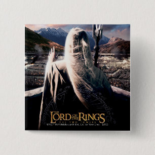 Badge Carré 5 Cm THE LORD OF THE RINGS: TT SARUMAN™ Movie Poster