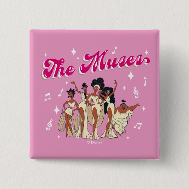Badge Carré 5 Cm The Muses Button (Devant)