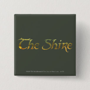 Badge Carré 5 Cm THE SHIRE™ Name Textured