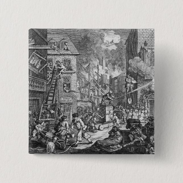 Badge Carré 5 Cm The Times, plat I, 1762 (Devant)