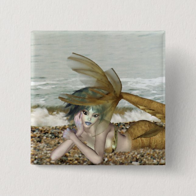 Badge Carré 5 Cm Thinking of You Button (Devant)