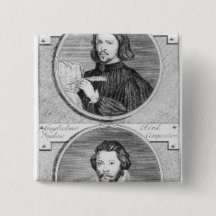 Badge Carré 5 Cm Thomas Tallis et William Byrd